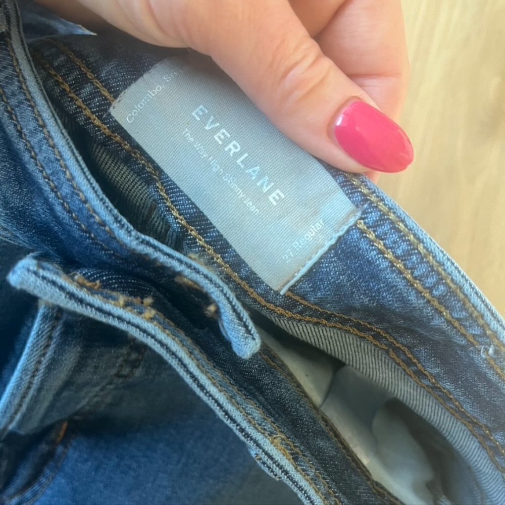 ** Everlane The Way-High Clean Front Skinny Jeans 27 - Picture 8 of 9